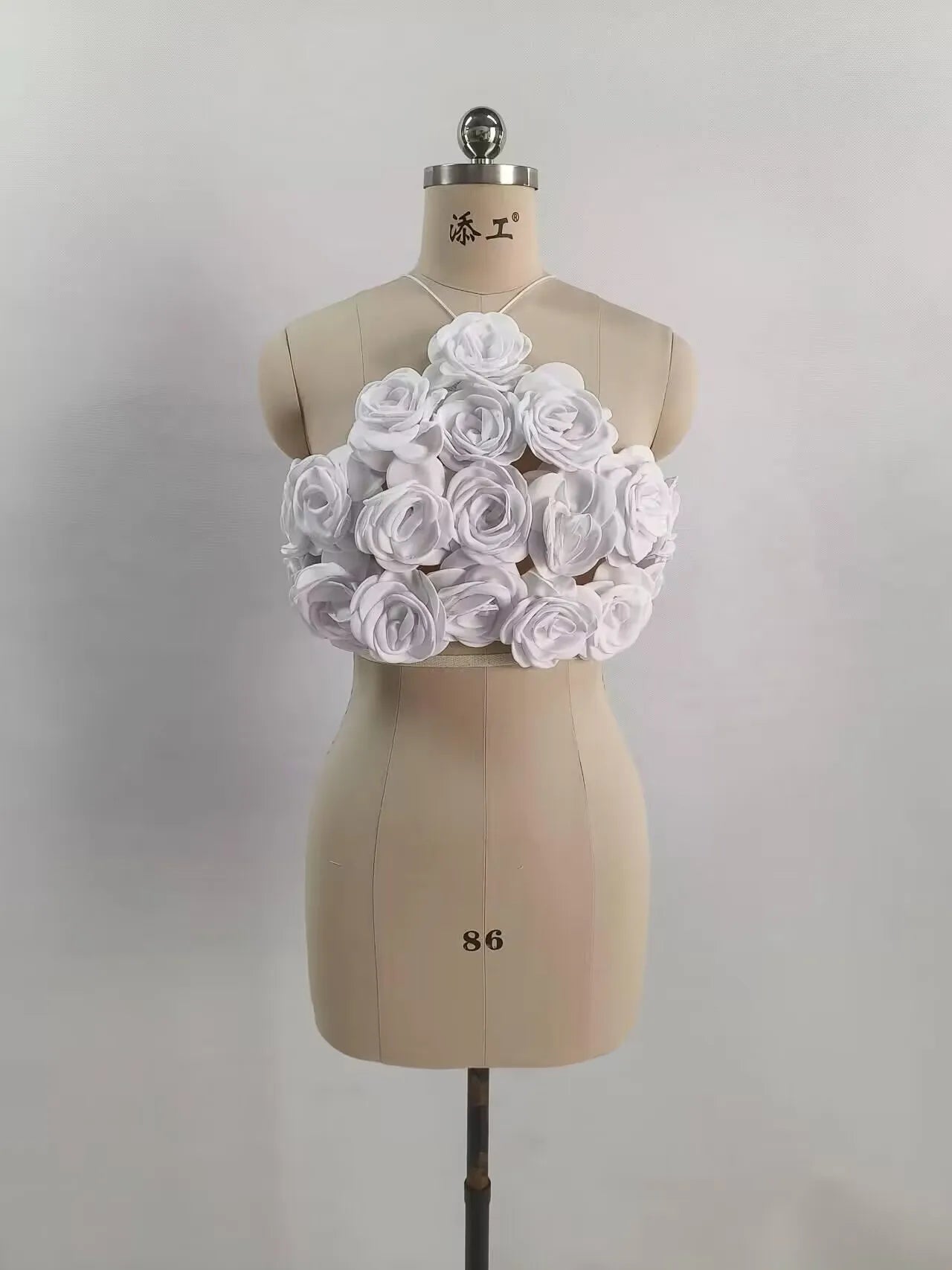 2024 New Summer Women Sexy Halter Off the Shoulder Bodycon Short Florals Tops Celebrate Nightclub Party Birthday Camis Tops WHITE