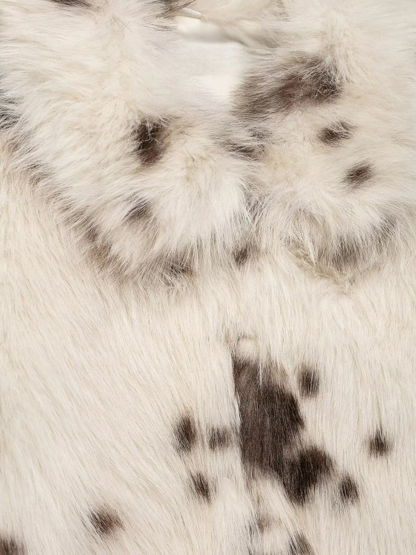 2025 Autumn/Winter New Women's Casual Fashion Versatile Artificial Fur Effect Animal Pattern Jacket Warm Coat