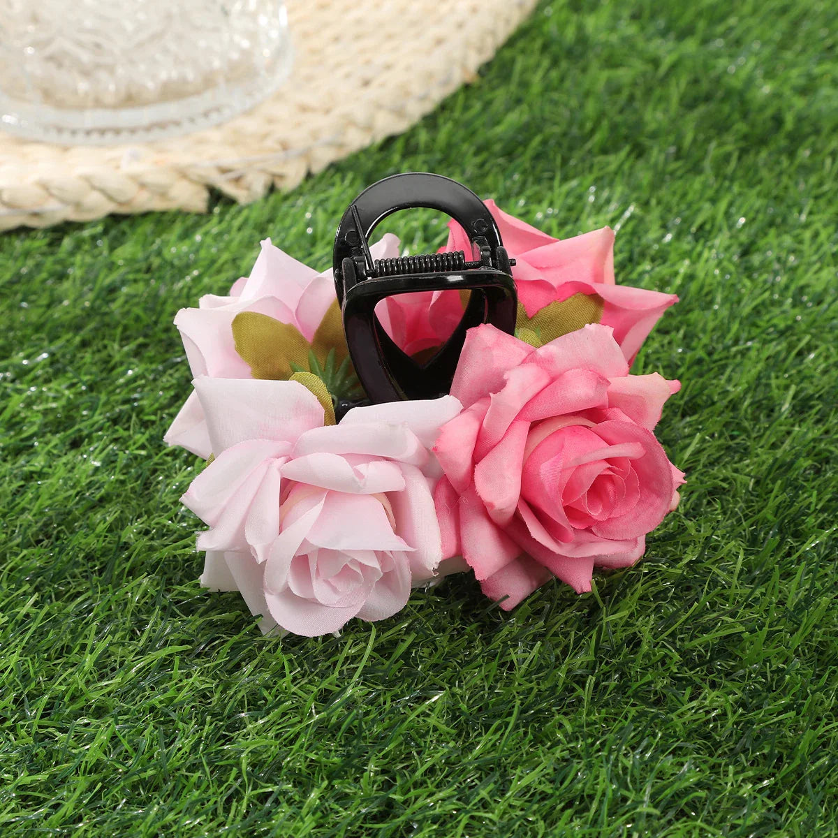 Haimeikang Large Size Flower Hair Clip Claws Hair Crab For Thick Hair Barrettes Hairpins Women Summer Fashion Hair Accessories 4960A-10CM