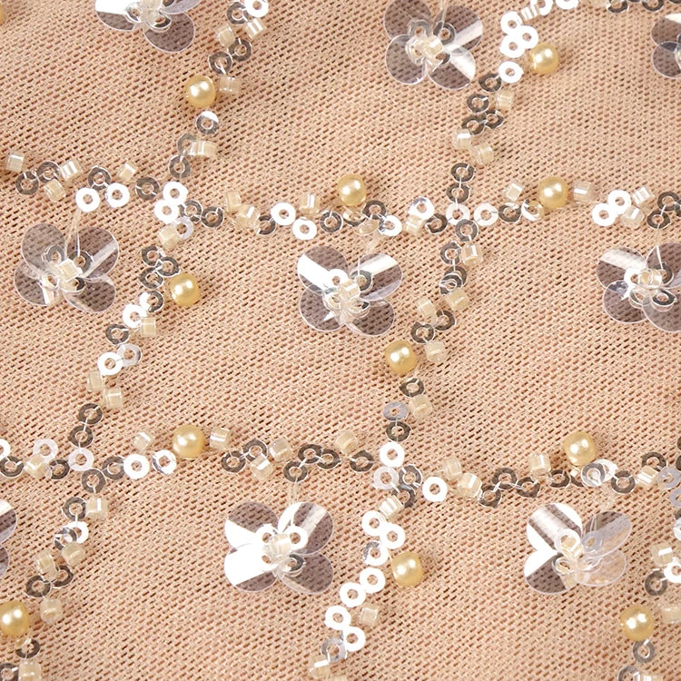 Beige Halter Mermaid Long Dress Key Hole Backless Sequins Sleeveless Celebrity Maxi Evening Party Gowns Vestidos