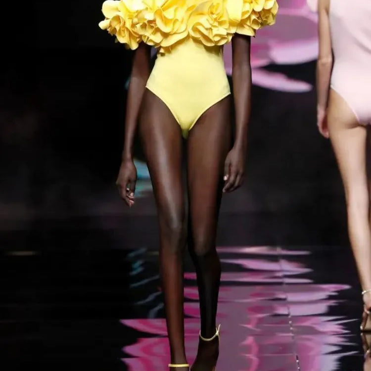 Solid Patchwork Appliques Jumpsuit For Women Slash Neck Sleeveless High Waist Slimming Jumpsuits Female Fashion New