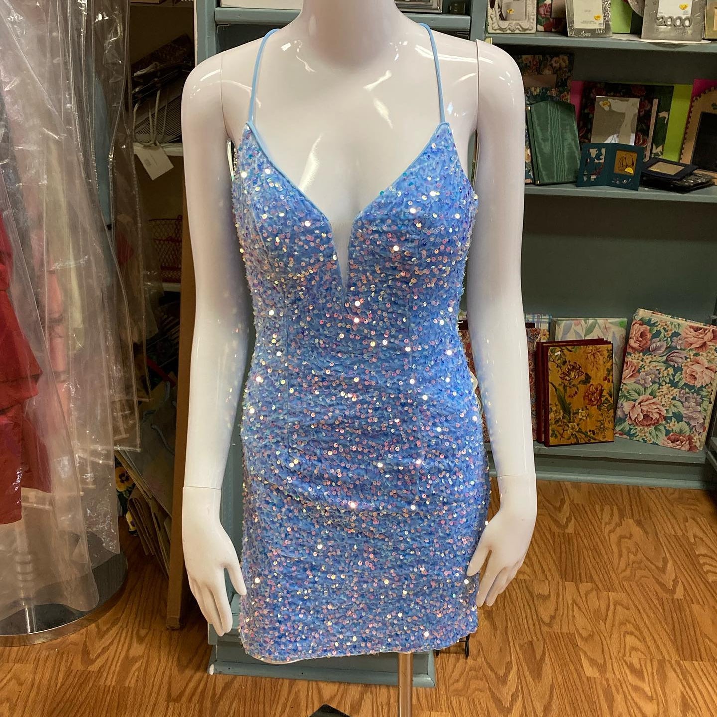 Sequin Velvet Cocktail NYE Dress 2024 Sexy Lady Short Formal Event Homecoming Party Gown Club Night Hoco Gala Interview Red Blue Light Blue