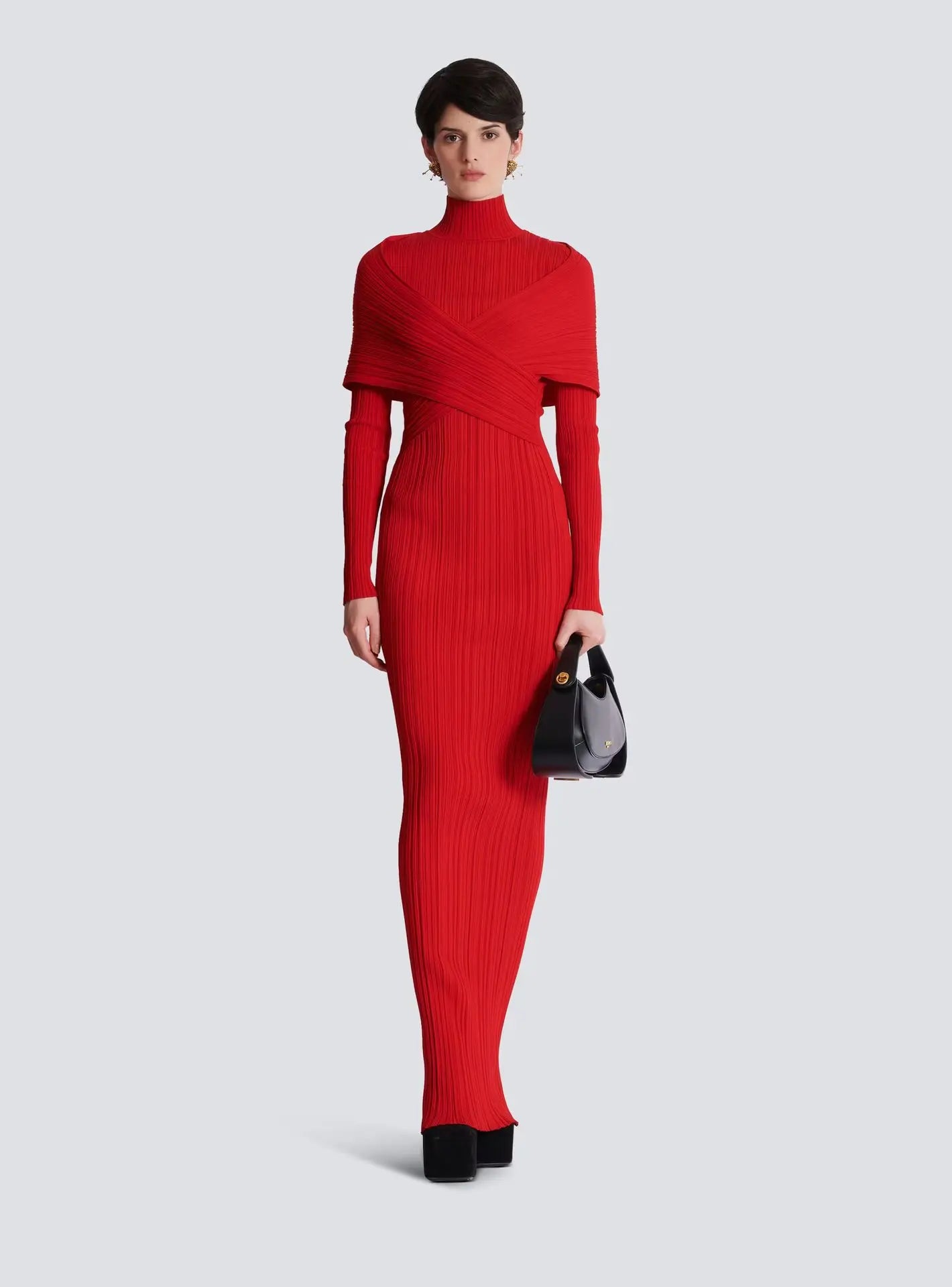 2025 New Celebrity Red Carpet Evening Party Dress Women Long Sleeve Sexy Bodycon Long Bandage Celebrate Birthday Party Dress