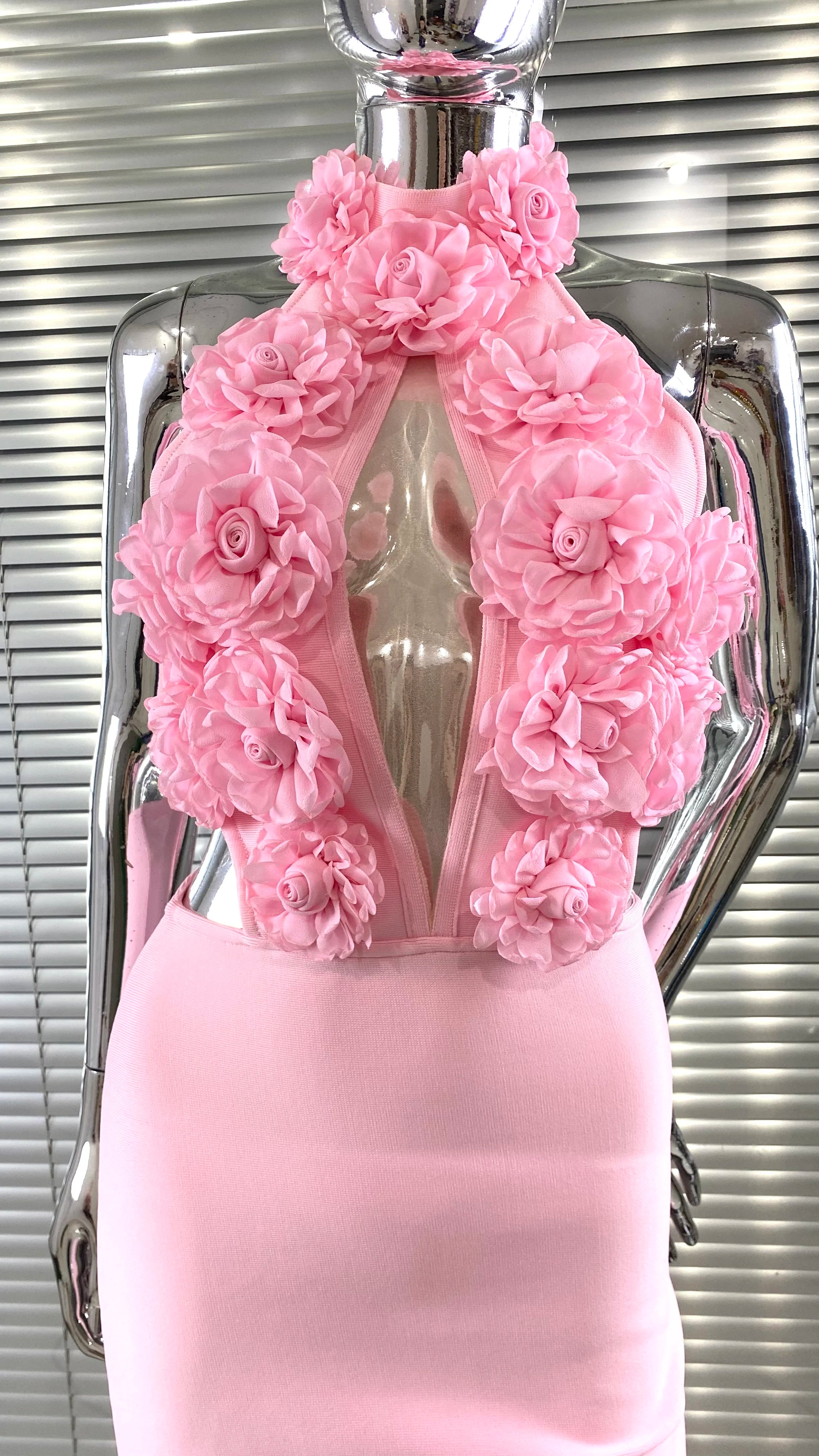 New Summer Sexy Halter Sleeveless Package Hips Ankle Lenght Bandage Dress Graceful Woman Party Dress Cocktail Party Vestido