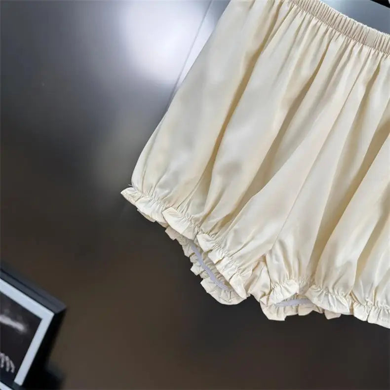 Autumn Winter New Fashion Lace Patchwork Ribbon Shirt Dress For Women High-end Elegant With Shorts Dress 11A07615