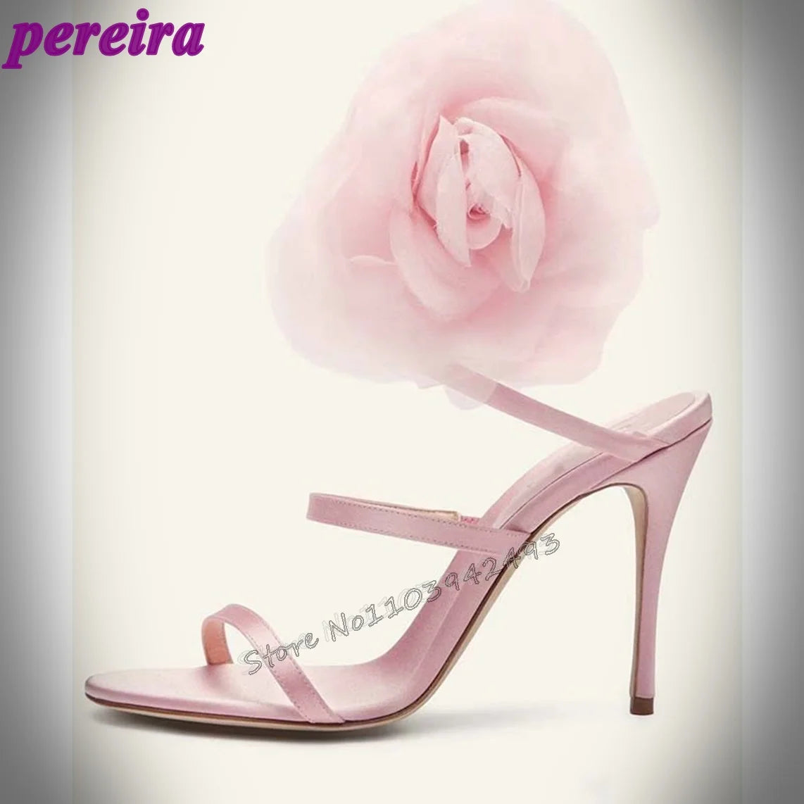 Elegant Women's High Heel Sandals with Open Toe and Ankle Strap Fashionable Female Footwear for Summer Parties and Special Occas