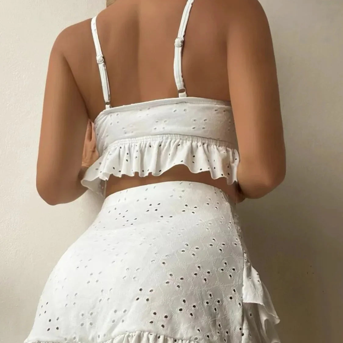 new summer swimsuit for women suitable for seaside and beach split hip skirt swimsuit special fabric three-piece bikini sex