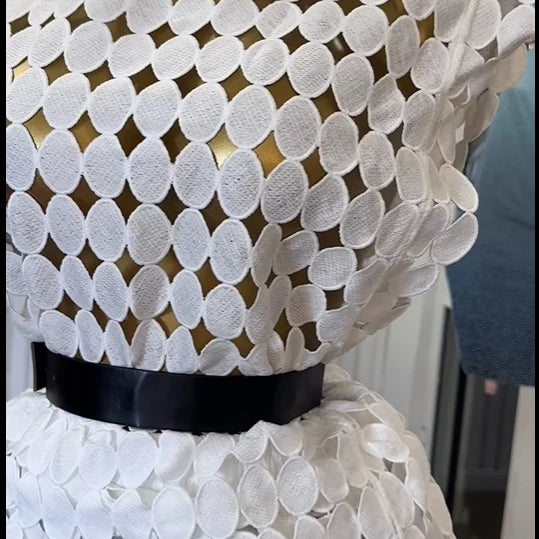 CM.YAYA Women Cutout O-neck Crop Top and Bodycon Midi Slim Maxi Long Skirt Suit 2025 Summer Vacation Sexy Two 2Piece Set Outfits