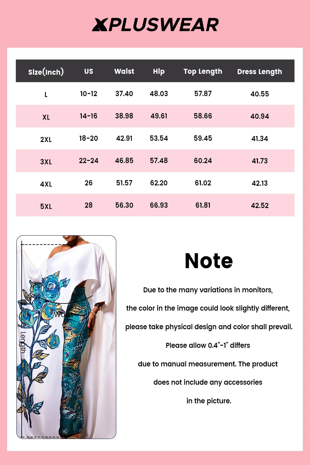 Plus Size Formal White Elegant Floral Oblique Collar 3/4 Sleeve Split Two Piece Skirt Sets