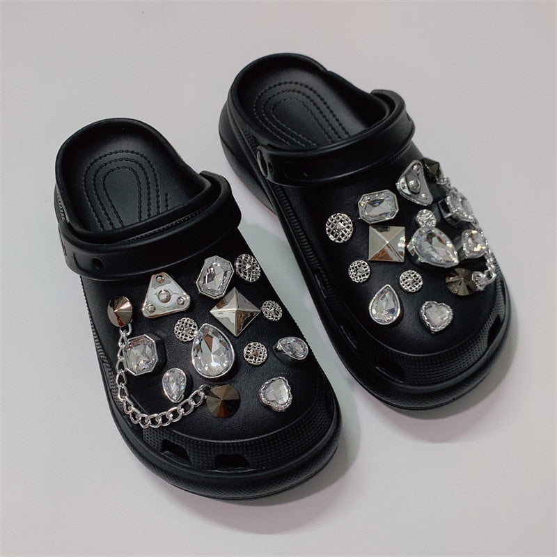 Women Slippers 3cm Platform Fashion Sandals Girls Outdoor Clogs Beach Slides Soft Slippers 15 b