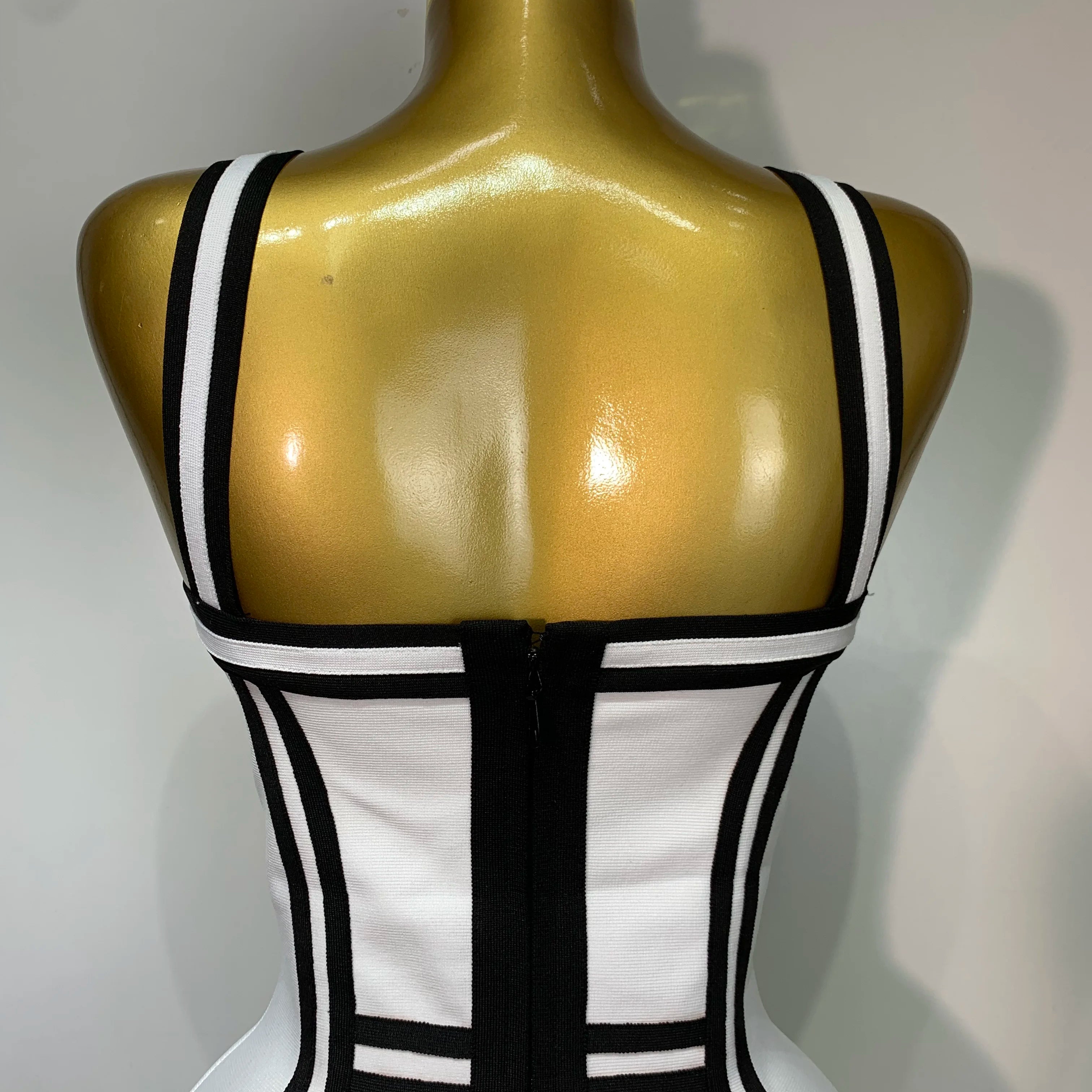 Women Sexy Backless Ruffled Edge Bodycon Bandage Dress 2025 Celebrity Elegant Evening Party Luxury Birthday Club Dress