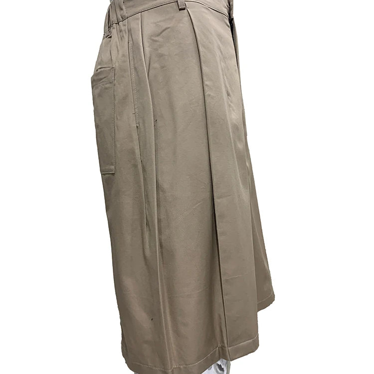 Lautaro Summer Autumn Baggy Khaki Wide Leg Shorts for Men Elastic Waist Loose Luxury Designer European Fashion Clothes 2025