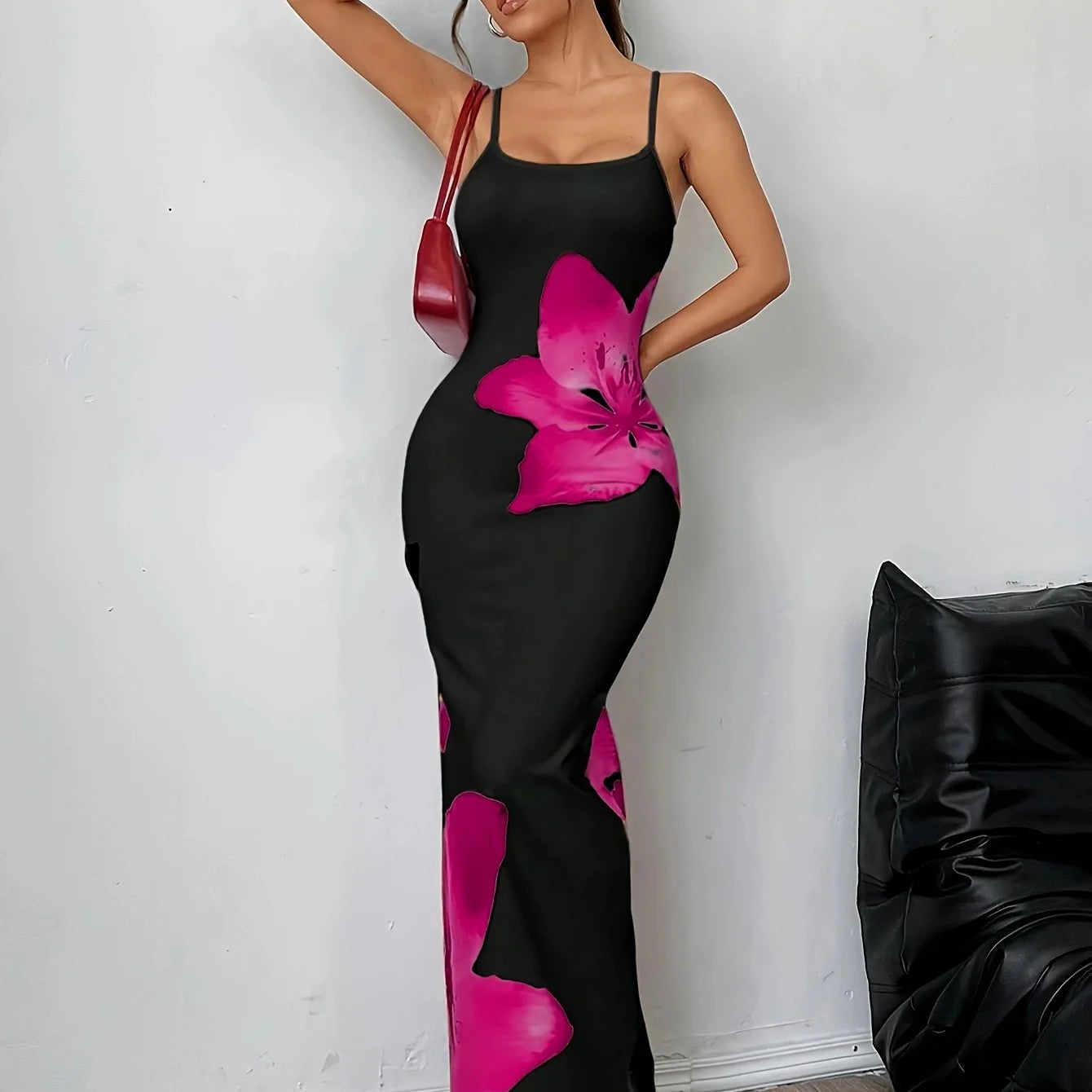 CM.YAYA Summer Women Sleeveless Strap O-neck Sexy 2024 Summer Long Evening Dress Knit Ribbon Night Club Party Maxi Dresses as picture 10