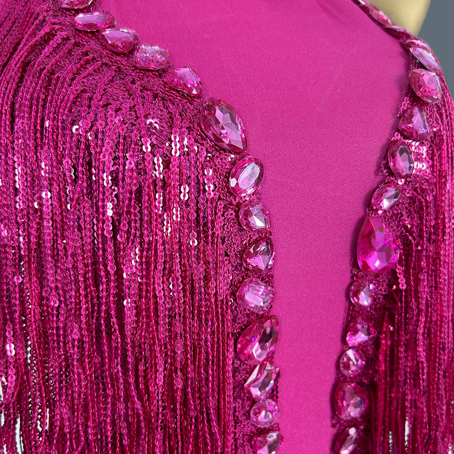 Women Summer Leotard Sexy Sleeveless Sequin Tassels High Elastic Bodysuit Singer Nightclub Stage Performance Clothing Shuye ﻿