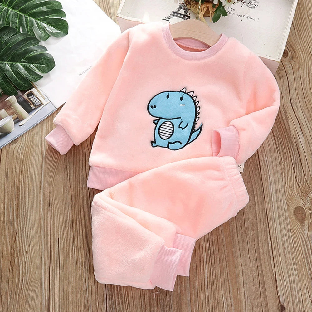 Spring and Autumn Girls Long Sleeve Hoodie Bell Bottoms Two-piece Childrens Fashion Small Casual Sports Suit AZ4232I