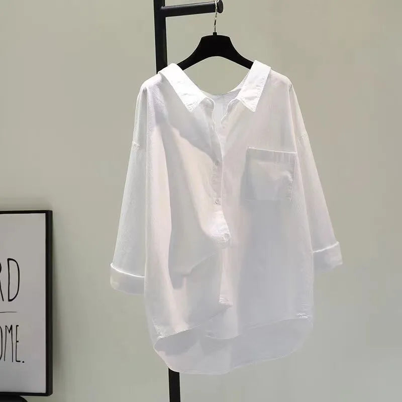 Spring and Autumn Set Women's 2024 New Korean Fashion Casual Sunscreen Shirt Tank Top Slim Jeans Three Piece Set white shirt