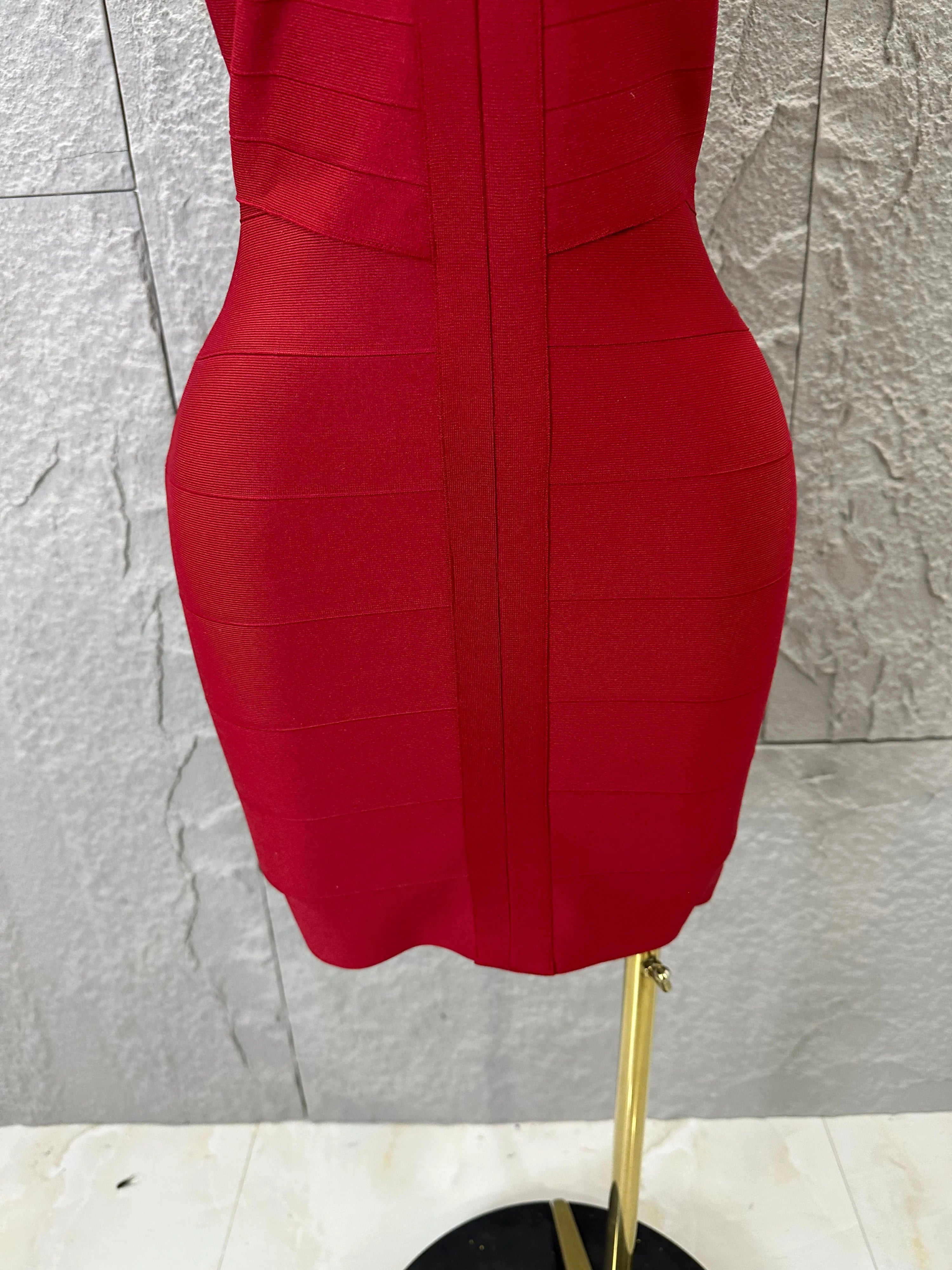 Sexy Sleeveless Keyhole Cutout Bandage Form-Fitting Outfit Evening Gala Party Fashion Celebrate Birthday Party Dress Vestido