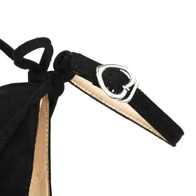 SIMLOVEYO Lolita Women Pumps 32 33 Round Toe Chunky High Heels 9cm Platform Bowknot Ankle Strap Big Size 44 45 Sweet Shoes