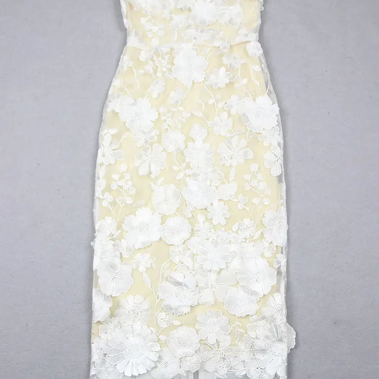 2025 Sexy Women's Wear Heavy Industry Sequin Sheer Dress Strapless Sleeveless Bodycon Midi Dress Cocktail Evening Party Vestidos