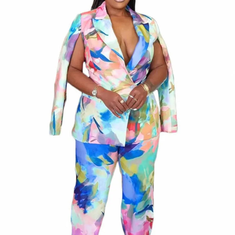 2 Piece Women Sets 2025 Plus Size Autumn Winter Matching Sets Black Two Pieces Sets Top Pants Suits Outfits Clothing