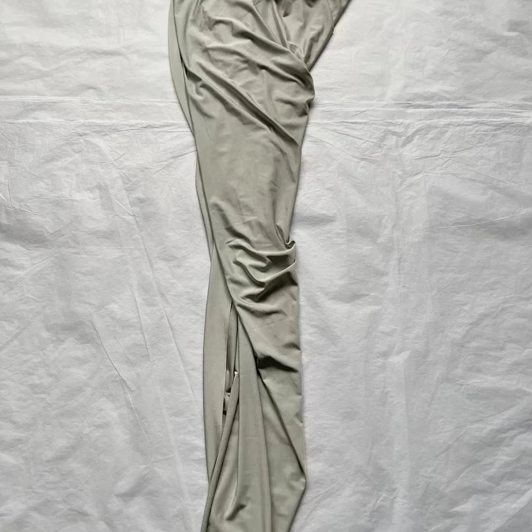 2024SS Summer Luxury New Women Slit Chic Casual Midi Skirt for Ladies 2 Color Gdnz 3.13 Beige