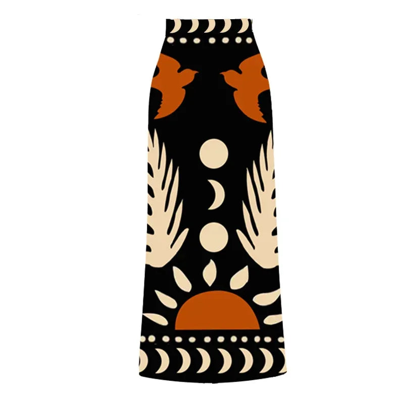 New Hollow Out One Pieces Swimwear+Skirt Bathing Suit Retro Matching Set for Women Two Peices Swimwsuit Bikinis Monokini swimsuit3-1