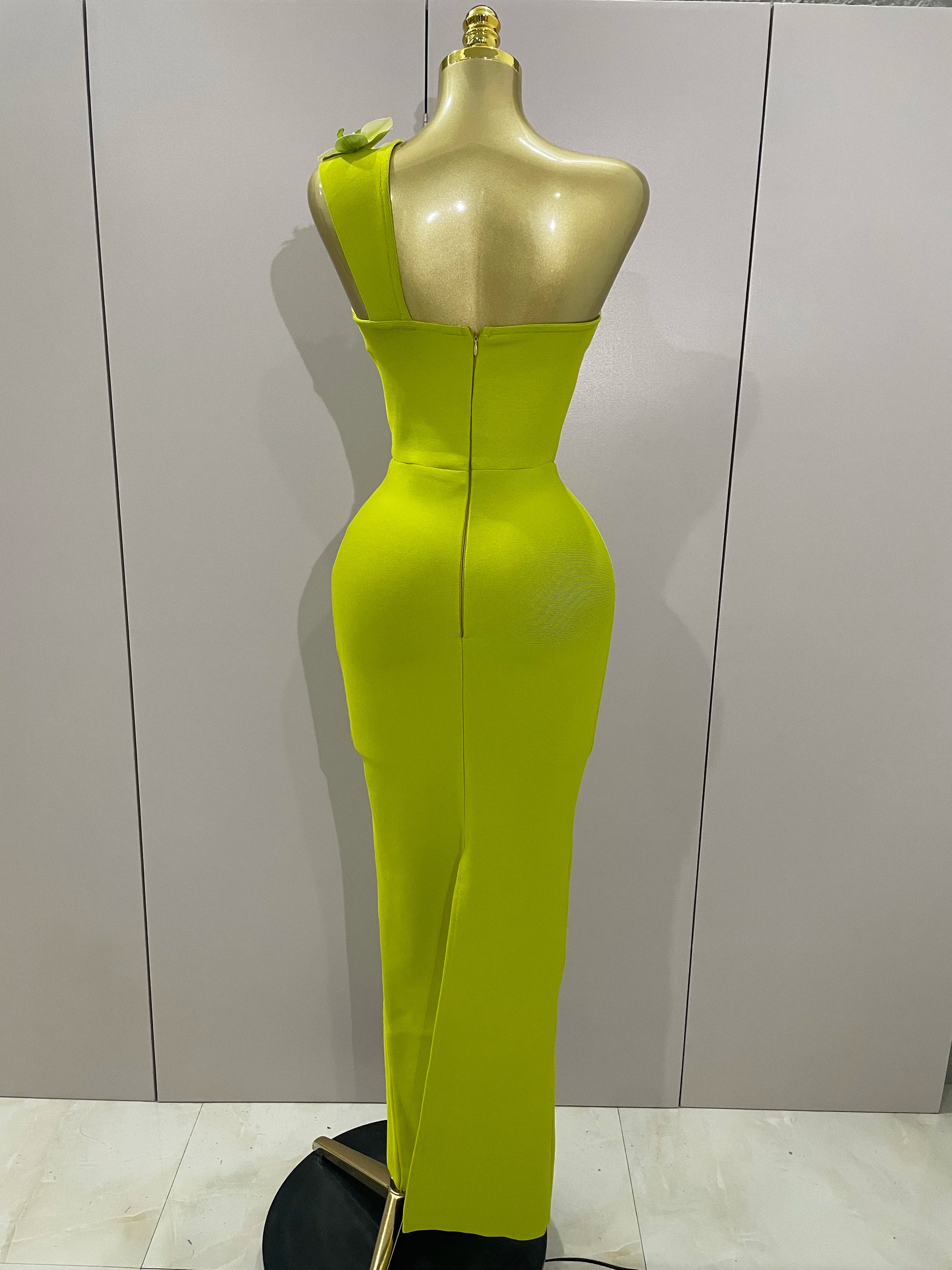 New Designer Bodycon Bandage Luxury Birthday Party Dress Women Elegant V Neck Appliques Maxi Long Celebrity Evening Prom Gowns