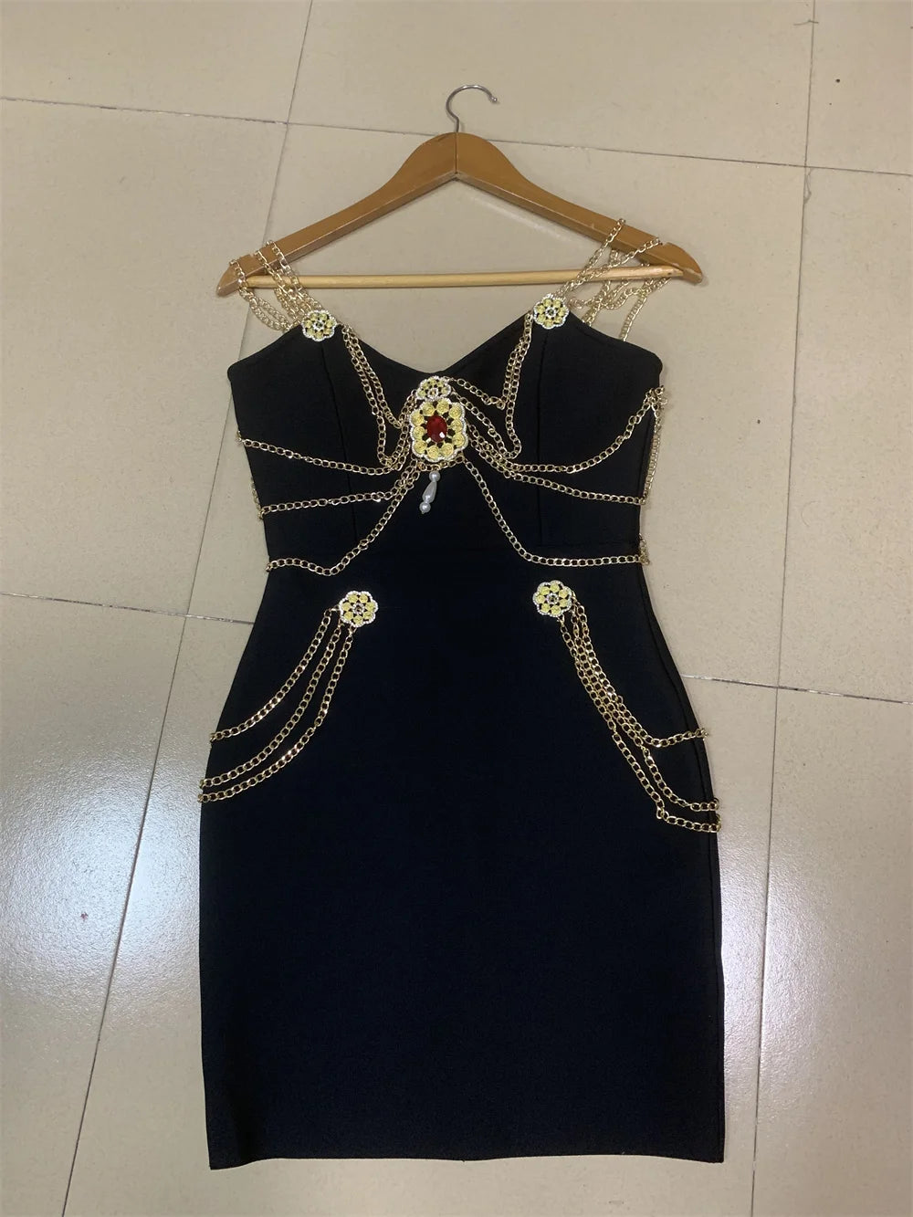 Black White Color Ladies HL Bandage Dress Strap Sexy Rayon Bodycon Long Dress Celebrity Fashion Red Carpet Dress High Quality black mini dress