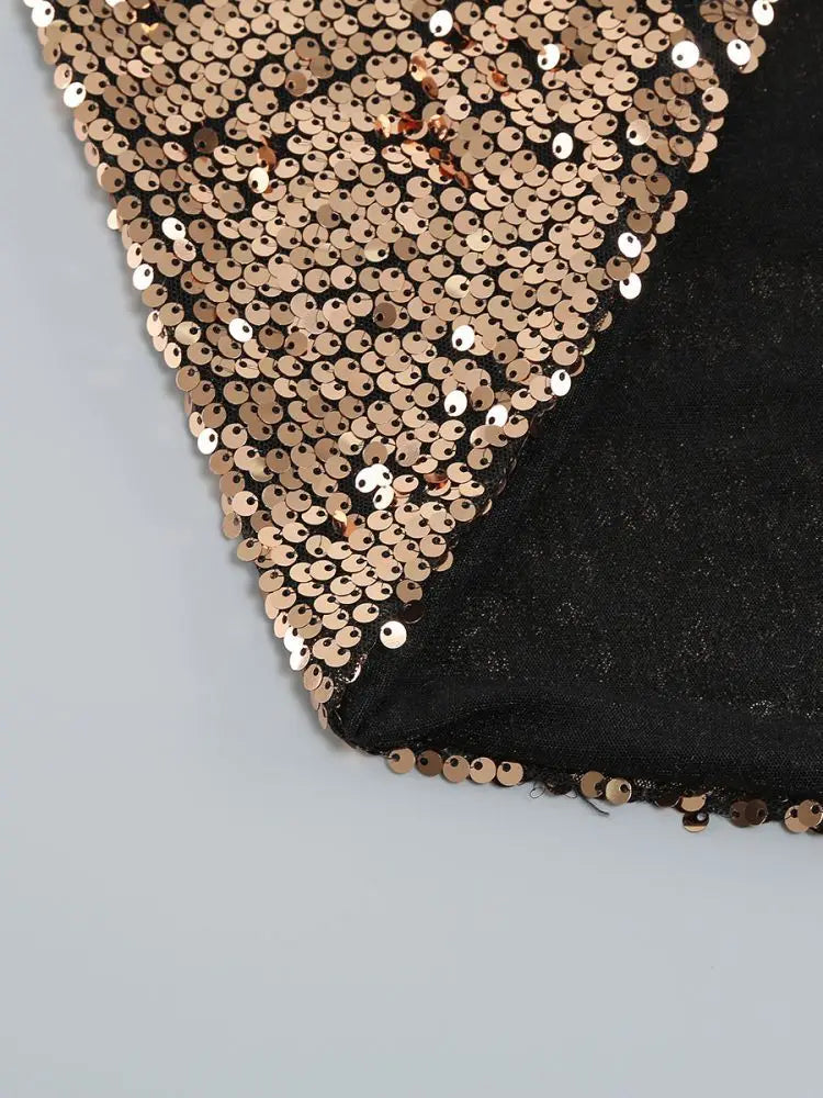 Skirts Sets Crop Top + Low Waist New Two Piece Set Birthday Outfit Luxury Suit Summer New Sequins Prom Elegant Gowns