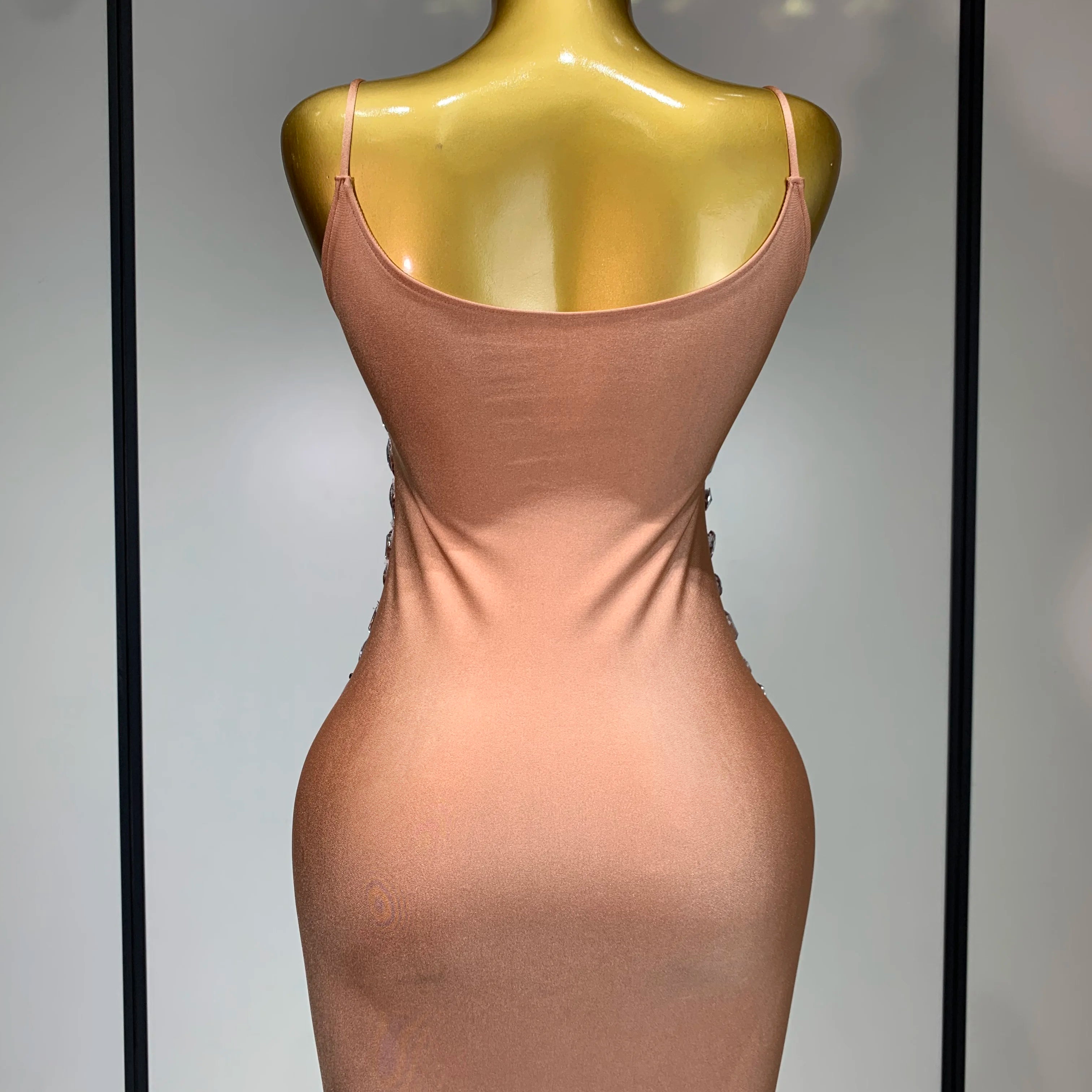 Sexy Sparkly Rhinestones Bodycon Short Dress Women Celebirty Elegant Evening Party Luxury Birthday Gown Photoshoot Stage Costume