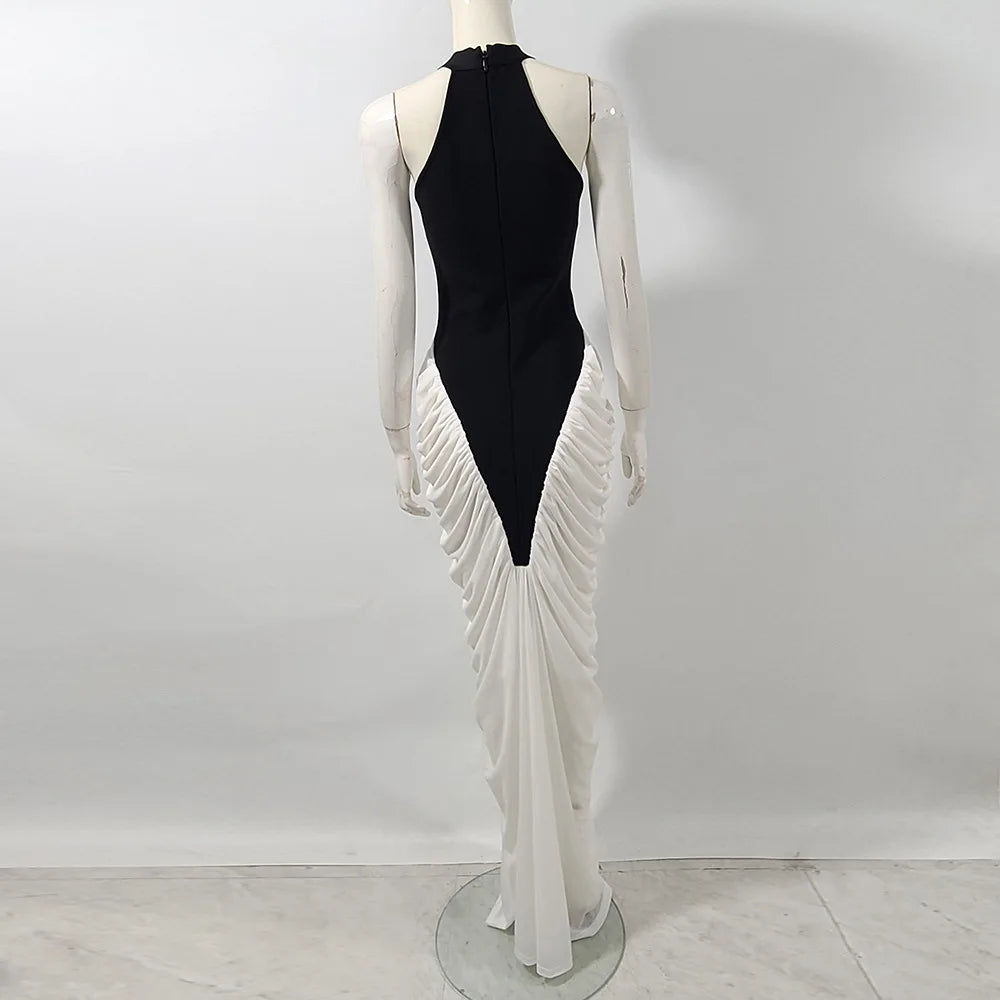 Bandage Material Women Sexy Off the Shoulder Bodycon Long Maxi Dress Elegant Evening Party Birthday Vacation Outfit Vestido