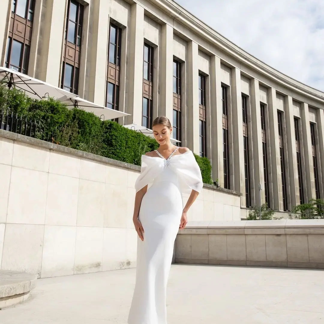 2025 New Fashion Rosered Color Women Sexy Off the Shoulder Bodycon Long Bandage Dress Nightclub Party Celebrate Dress WHITE