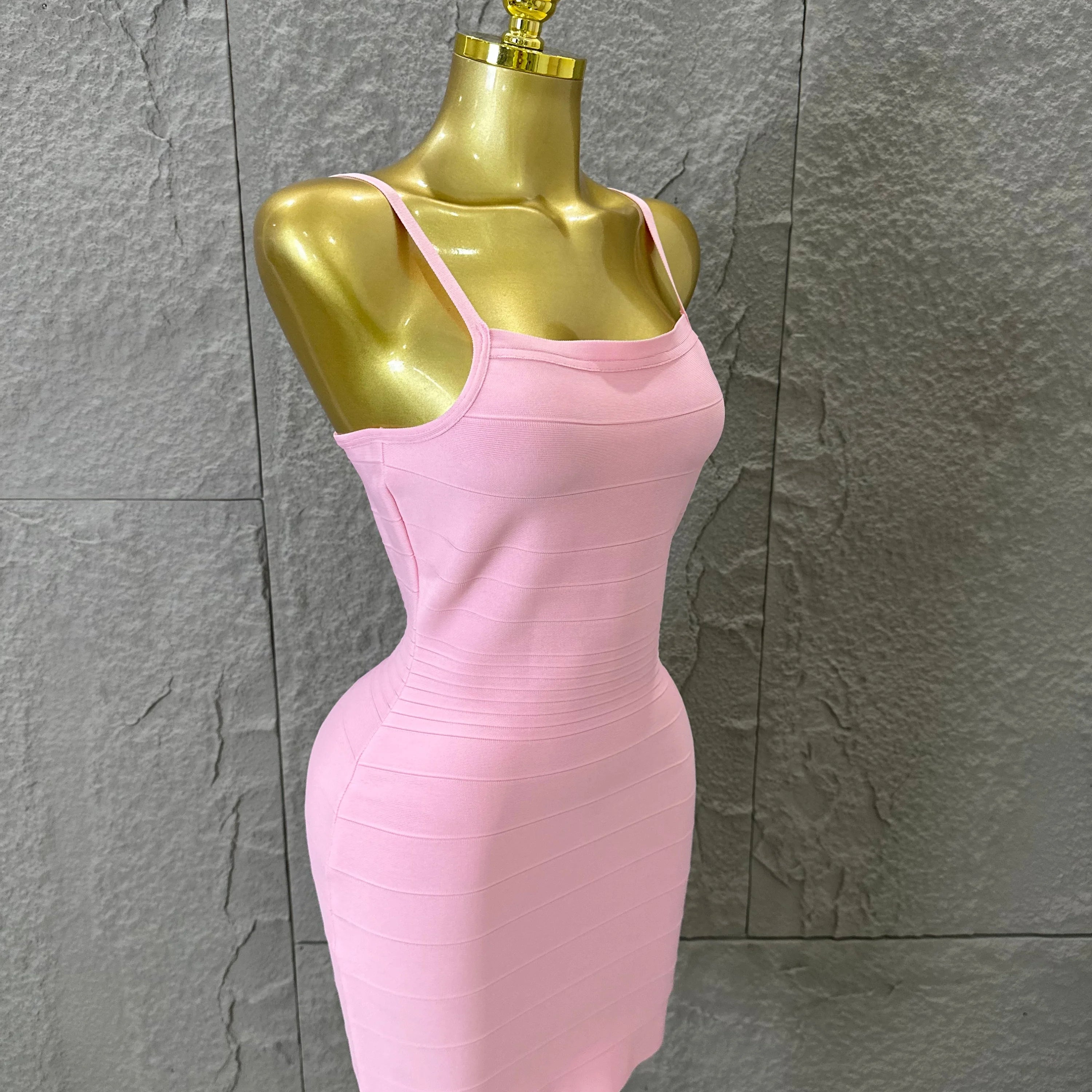 Chic Burgundy Bandage Mini Dress Women Spaghetti Strap Square Neck Bodycon Formal Event Casual Wear Costume