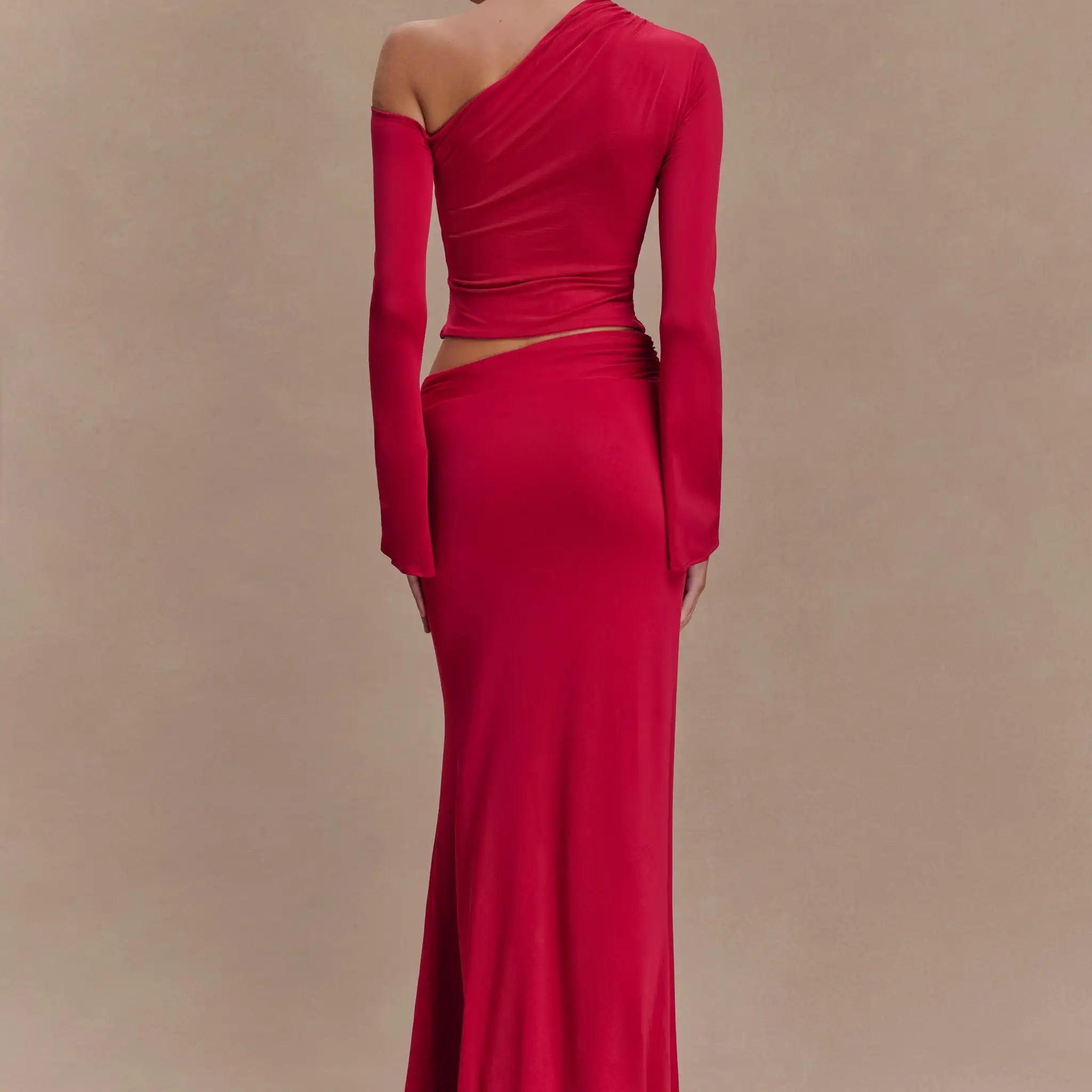 2025 Women Long Sleeve Sexy 2 Pieces Bodycon Long Dress Celebrate Evening Party Cocktail Birthday Outfit