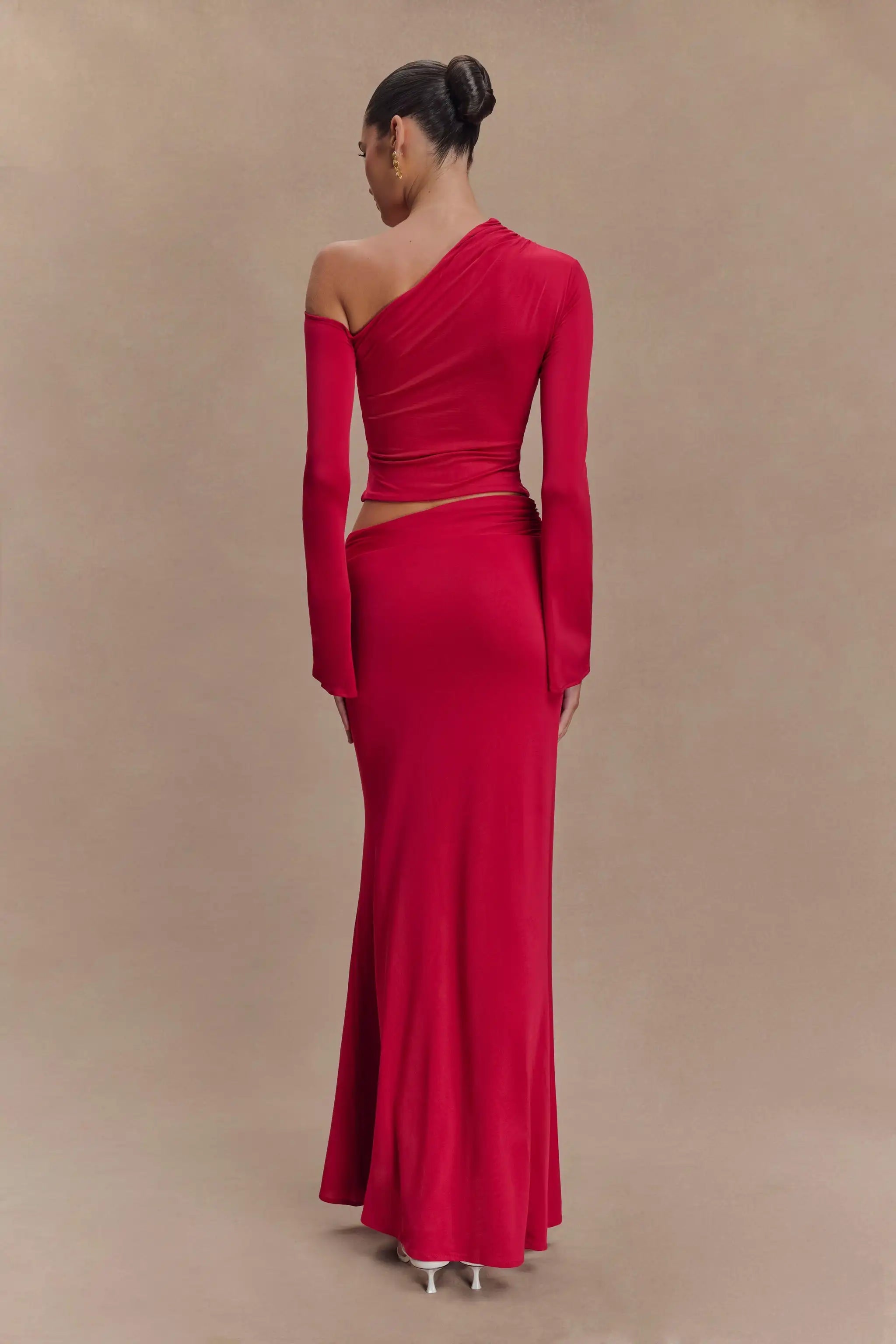 2025 Women Long Sleeve Sexy 2 Pieces Bodycon Long Dress Celebrate Evening Party Cocktail Birthday Outfit