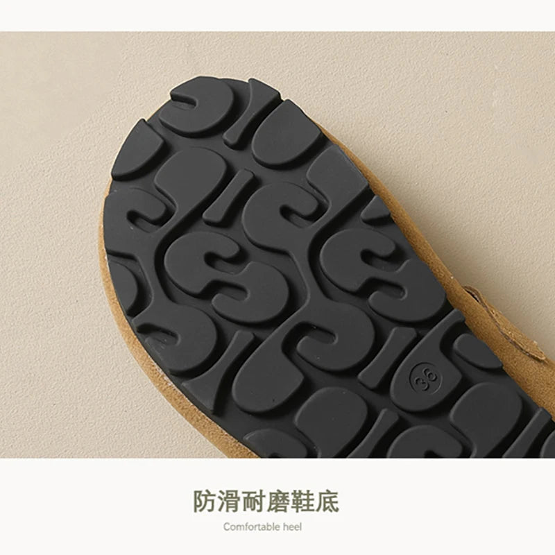 New spring women's outdoor shoes Mules Slippers Ladies' casual flat shoes Work shoes Boat shoes Large sizes 41-43