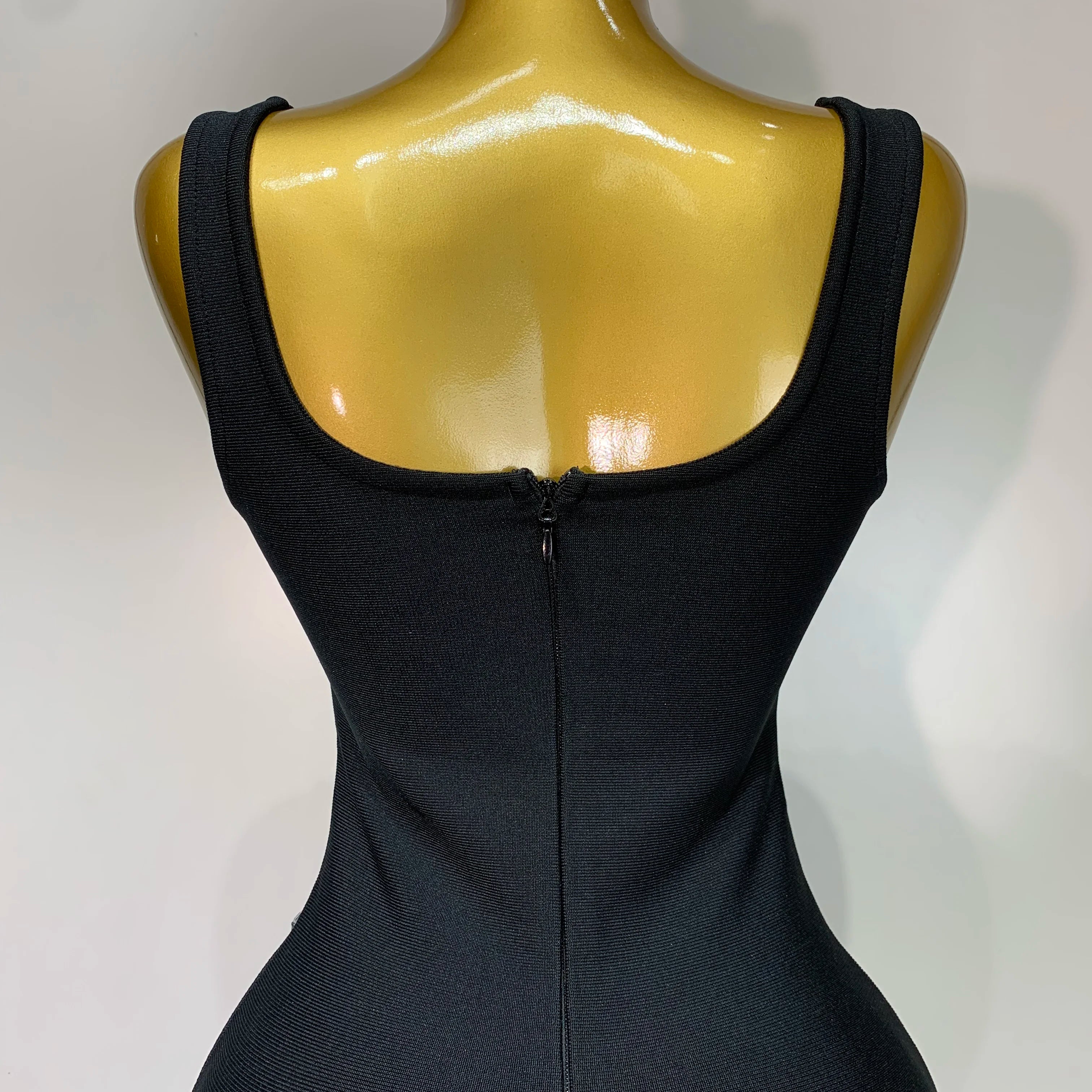 Newest 2025 Fashion Designer Women's Rhinestone Beaded Elastic Bodycon Bandage Maxi Long Dress Elegant Luxury Birthday Outfit