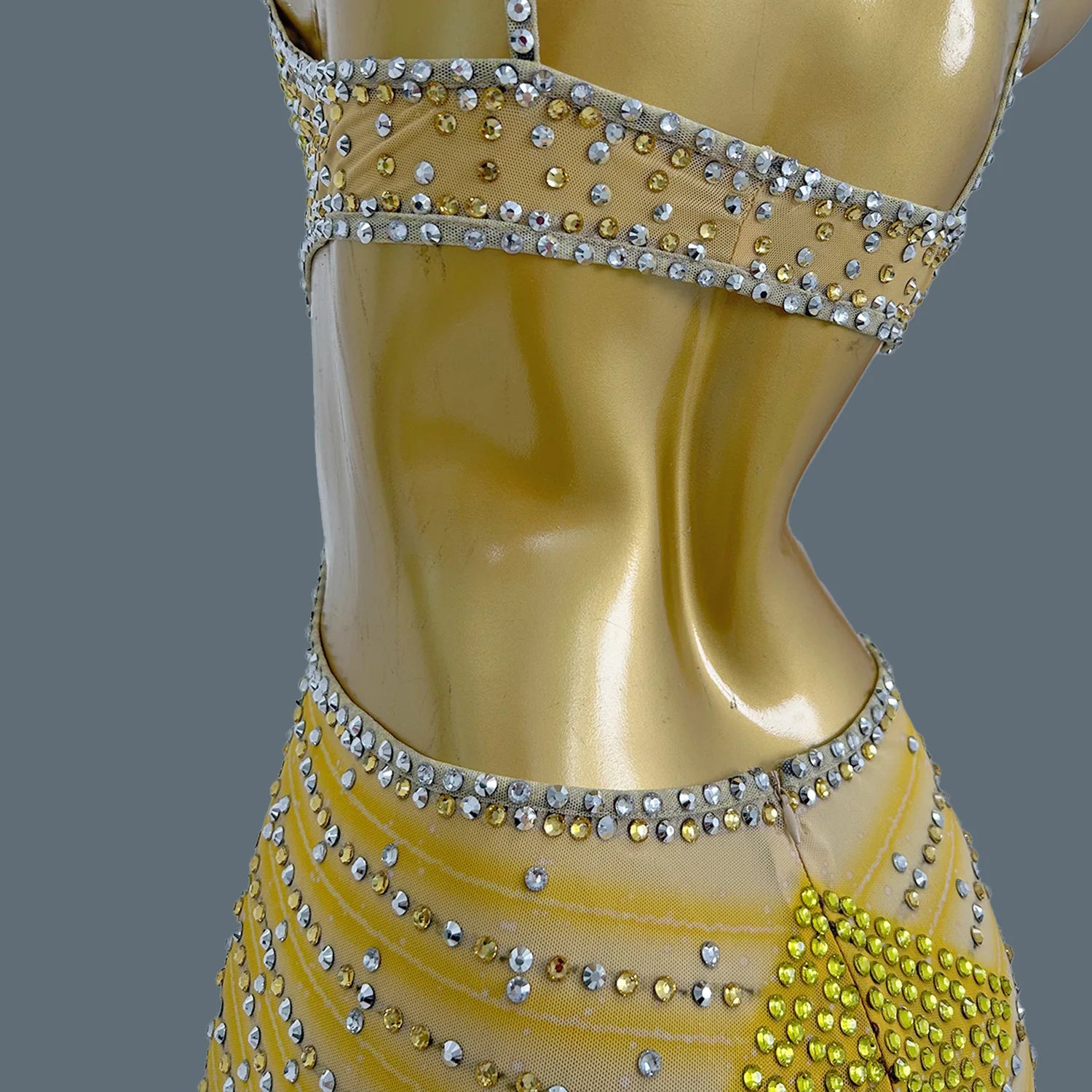 Sparkly Rhinestone Long Dress Women Sexy Mesh Birthday Celebrate Evening Dress Party Photo Shoot Wear Performance Costume Xigua