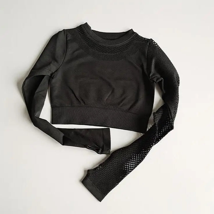 1/2Pcs Seamless Yoga Set Women Gym Sportswear Outfit Yoga Pant Leggings One Shoulder Sports Bra Workout Cloth Tracksuit black top