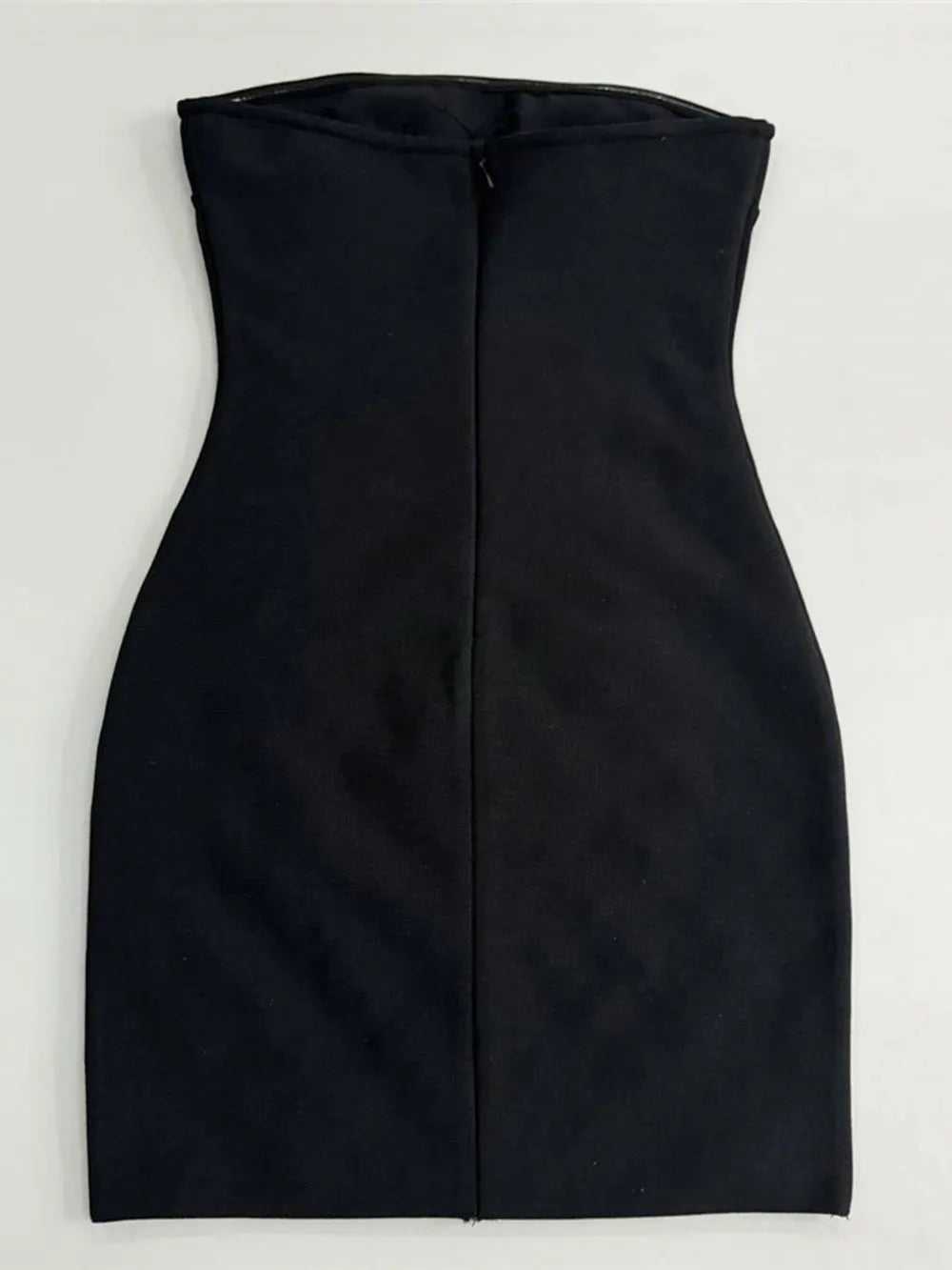 2025 Spring Sexy Women's Light Luxury Nail Bead Bandage Dress Strapless Sleeveless Bodycon Bareback Mini Dresses Party Vestidos