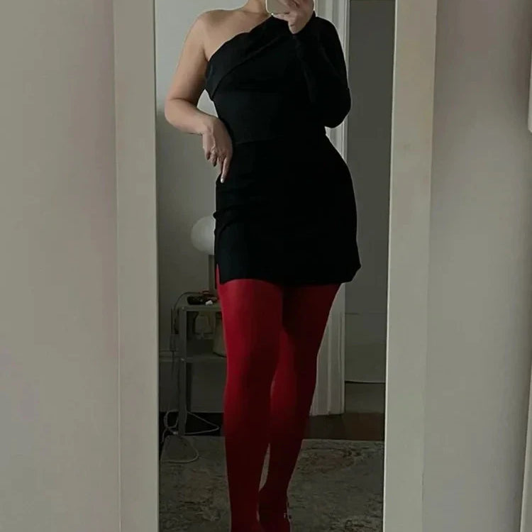 New Red Pantyhose Female Year Red Socks Tights Women Stockings Slim Lingerie Anti-hook Silk Velvet Wedding Bride's Leggings ##