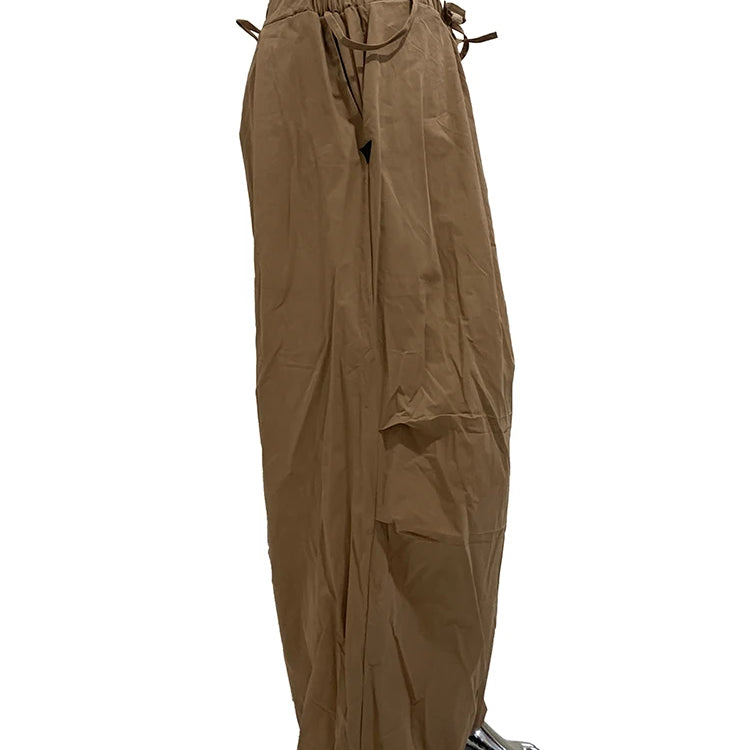 Lautaro Spring Autumn Long Oversized Baggy Wide Leg Pants Men Elastic Waist Drawstring Loose Casual Korean Fashion Clothes 2025