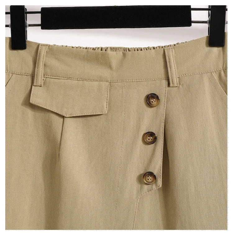 New Ladies Summer Plus Size Fashion Pants For Women Large Loose Asymmetry Shorts 3XL 4XL 5XL 6XL 7XL Clothing