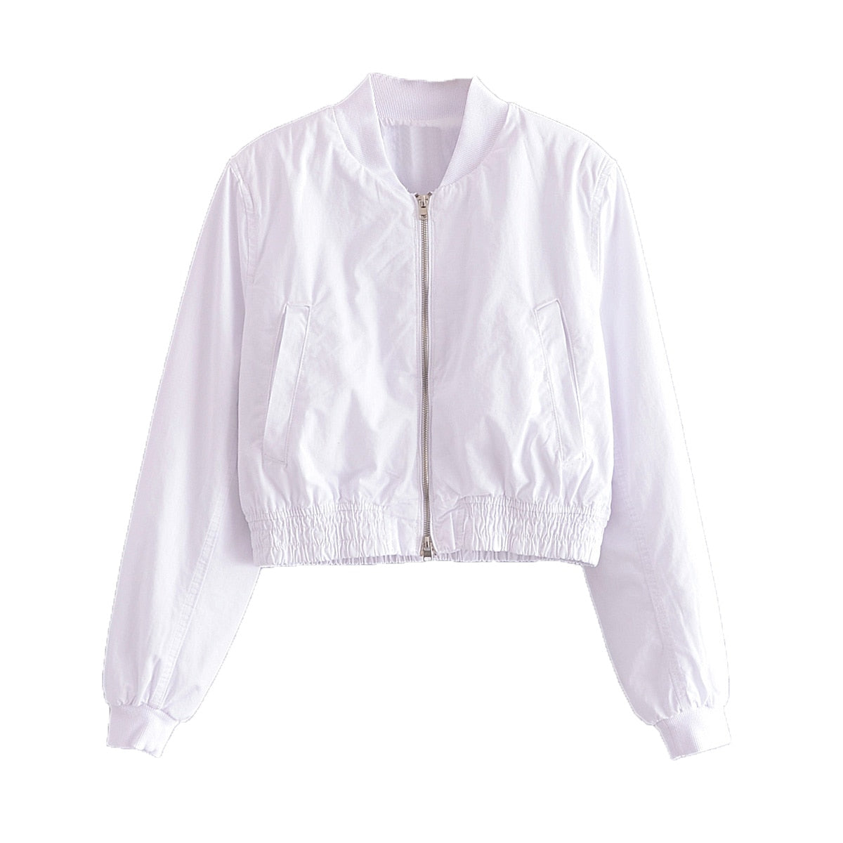 TRAF Women Spring Pilot Jackets Skirt Sets 2024 Fashion Print Long Sleeved Short Coats Pockets Elastic Waist Mini Skirts Outwear Jacket-2