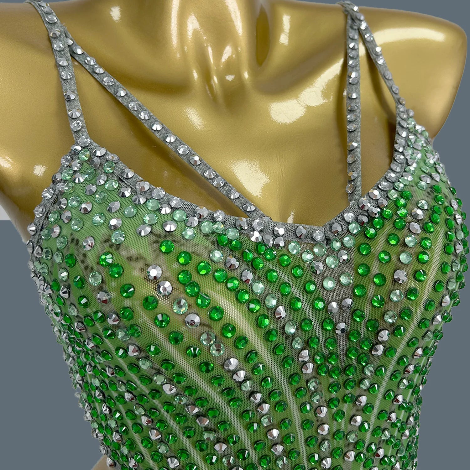 Elegant Crystal Party Evening Gown Cocktail Long Dress Dinner Gown Women Costume Sexy Sparkly Rhinestone Club Party Dress Xigua