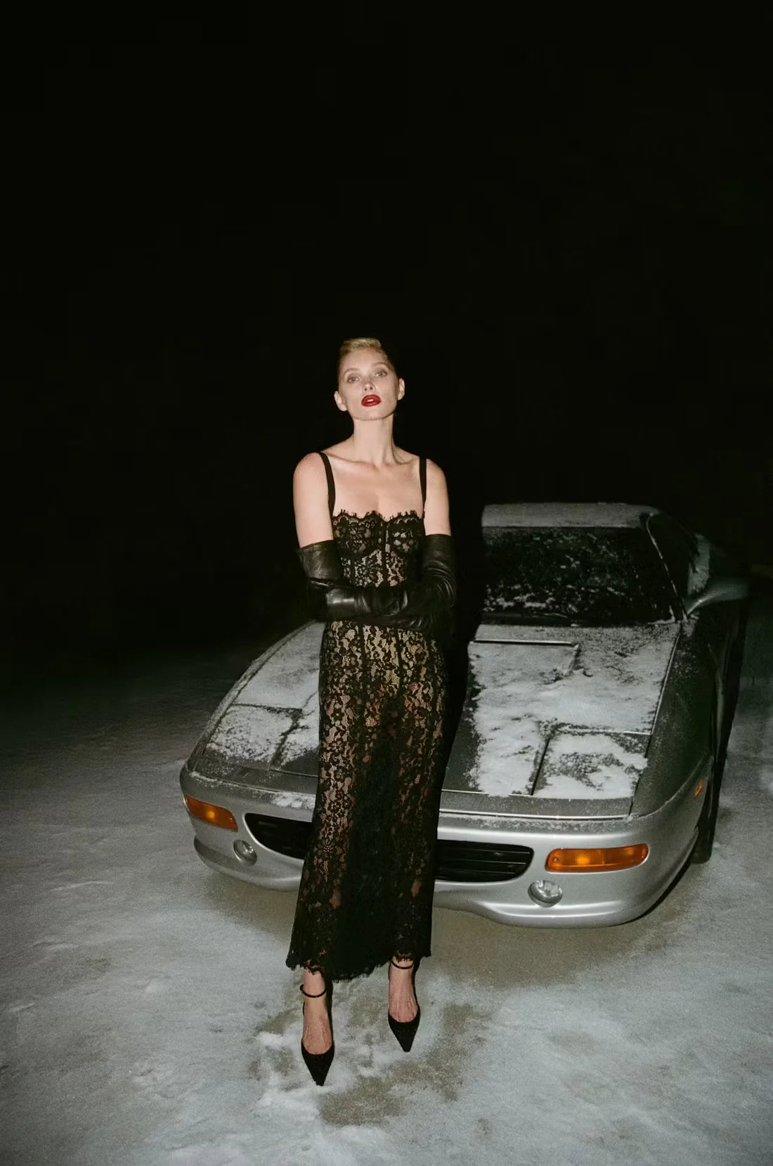 New Summer Black Women Sleeveless Sexy Strap Square Collar Lace Bodycon Mid-calf Dress Evening Party Celebrate Birthday Wear