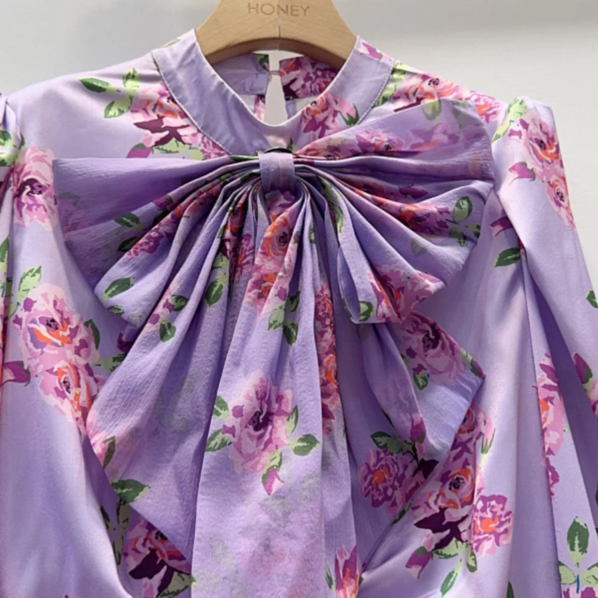 Broken Flower Blusas Mujer Bow Shirts & Blouses Elegant Tmeperament Women Clothing Full Sleeve Camisas 2025 Korean Style Ropa