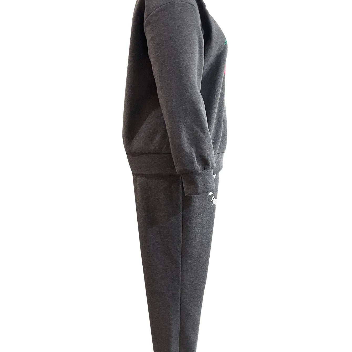 LW Plus Size Two Piece Sets Figure Letter Print Pants Set Autumn Women Tracksuit Oversized Suit Female Sweatshirt Sports Hoodie