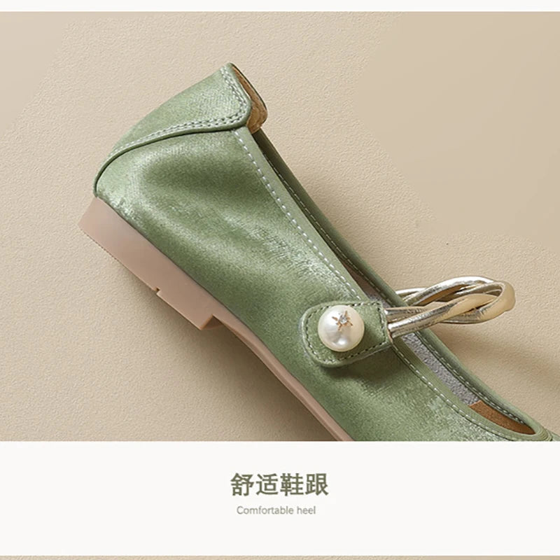 2024 New Women's Round Toe Flat Shoes - Casual Fashion Spring/Autumn Office Work Pumps Slip-On Comfort Ladies Flats New Arrival