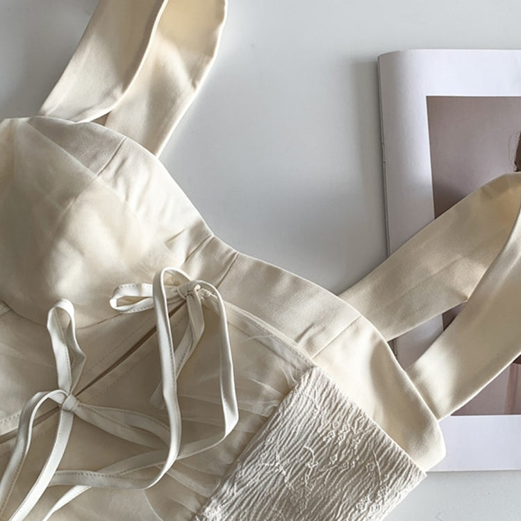 Vintage Lace Patchwork Tie Up Design Women Camisole 2024 Fashion New White Bow Tank Tops Hot Girls Asymmetrical Vest Clubwear